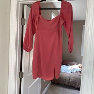 Abercrombie & Fitch Pink Long Sleeve Dress